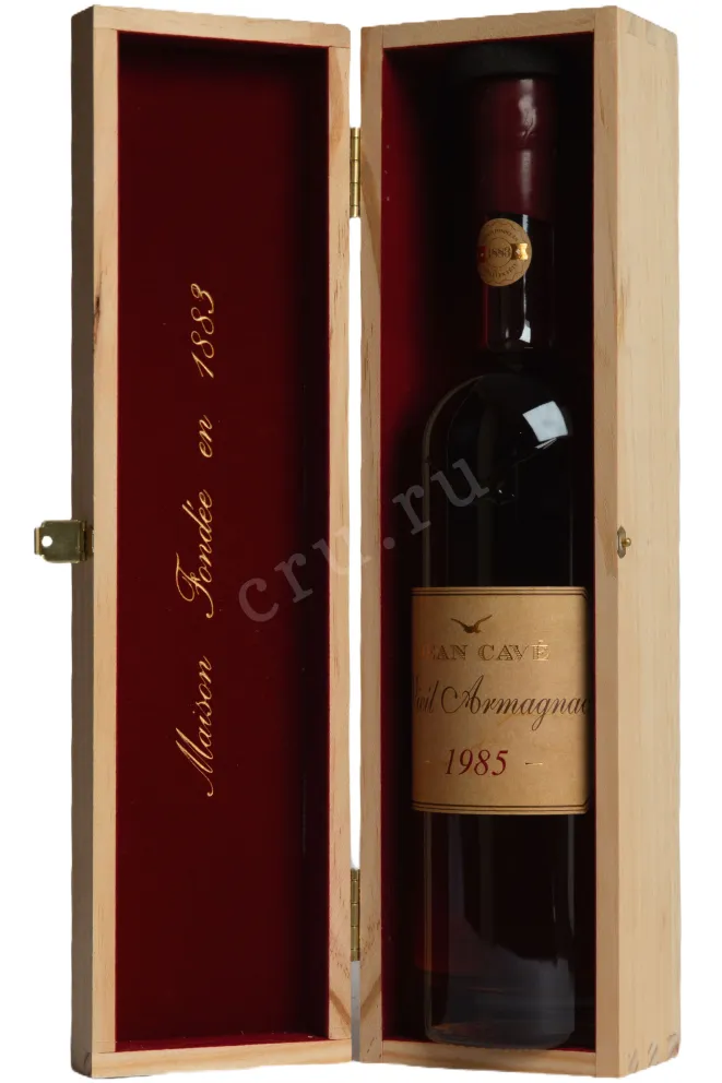 В деревянной коробке Jean Cave Vieil Armagnac 1985 AOC wooden box 1985 0.7 л