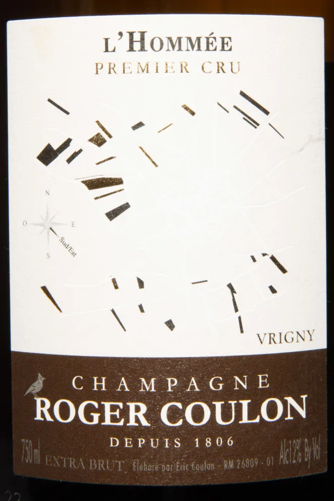 Этикетка Roger Coulon l'Hommee Premier Cru 2017 0.75 л