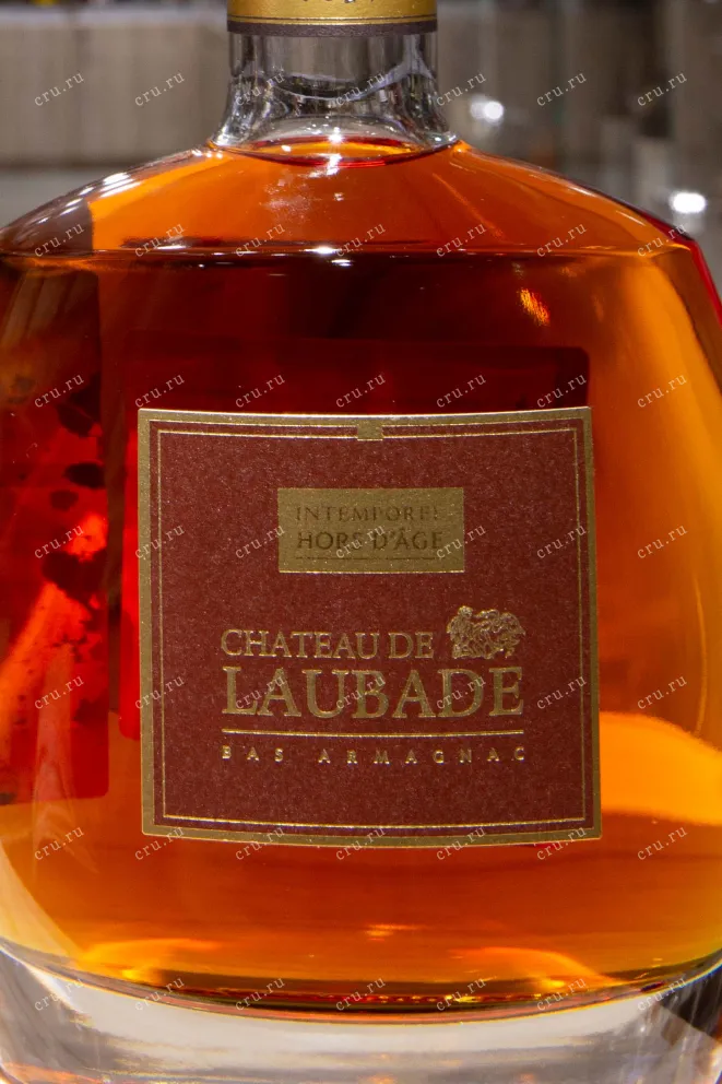 Этикетка Chateau de Laubade Intemporel Hors D'Age (Carafe Aramis) 0.7 л