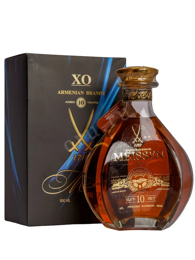 Коньяк Мейссен ХО 10 лет в подарочной упаковке  0.5 л