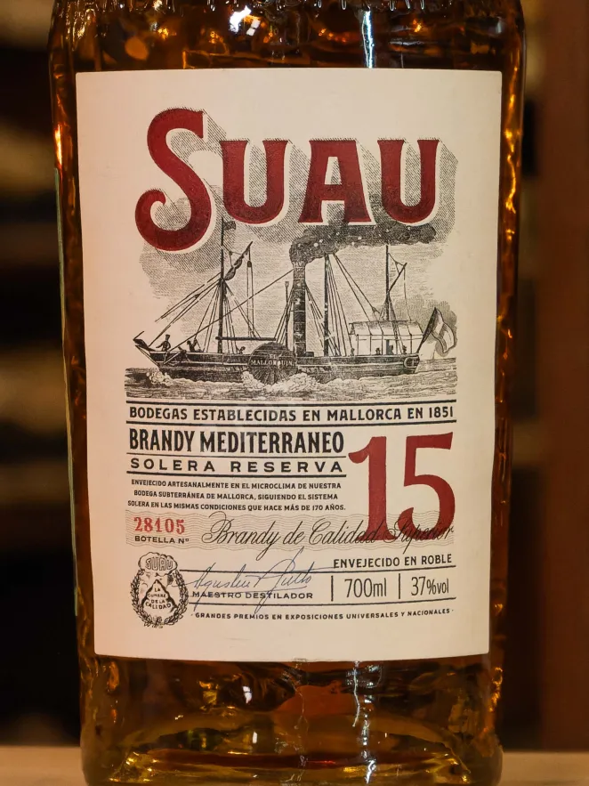 В магазине Крю Профи Suau 15 Brandy Mediterraneo Solera Reserva 0.7 л