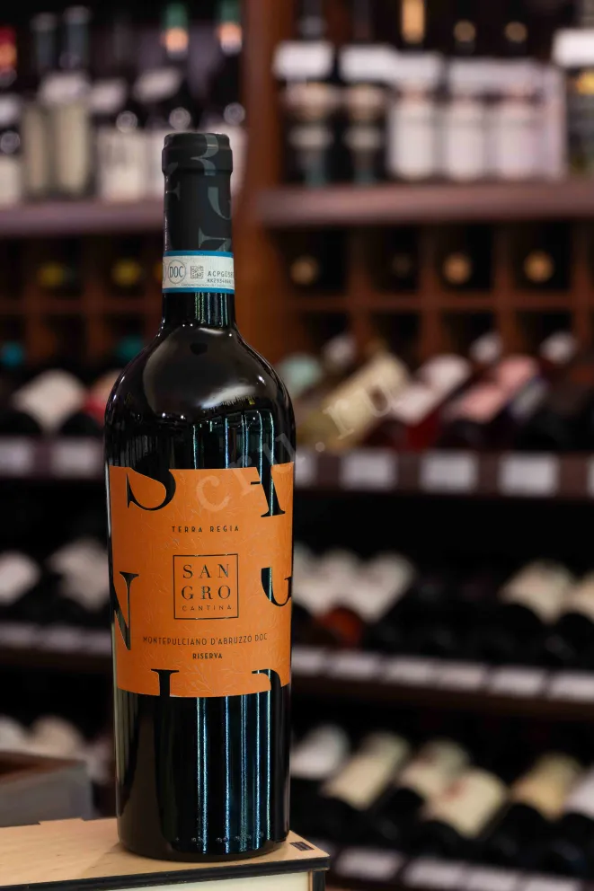 В магазине Крю Профи Cantina Sangro Terra Regia Montepulciano D'Abruzzo Riserva DOC 2022 0.75 л
