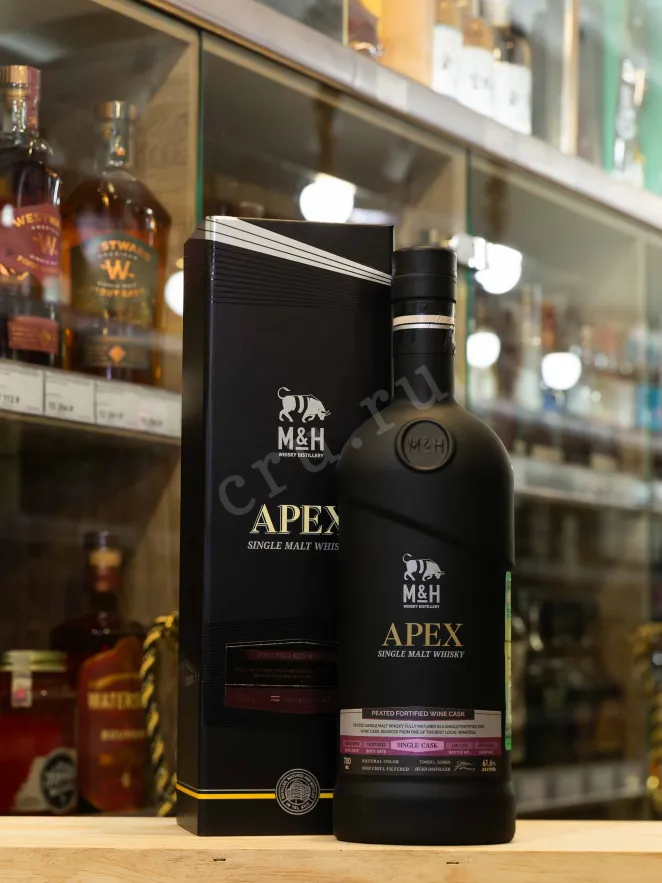 В магазине Крю Профи M&H Apex Single Cask Fortified Red Wine Cask 3 years in gift box 0.7 л