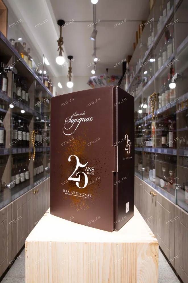 В магазине Крю Профи Baron de Sigognac 25 Аns d'Аge in gift box 0.7 л