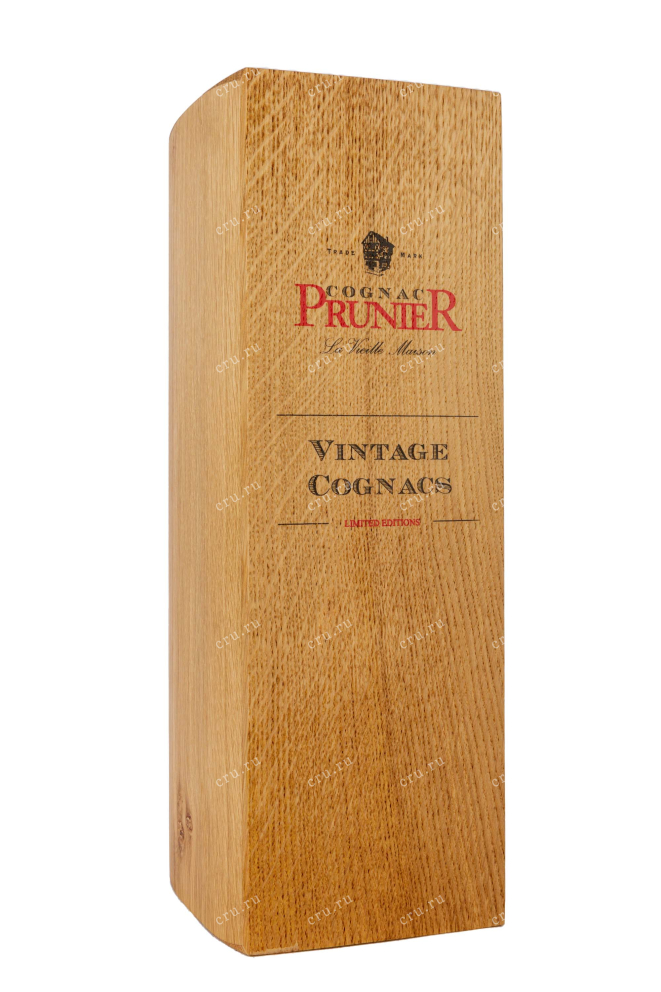 Деревянная коробка Prunier Grande Champagne Vintage 1999 wooden box 0.7 л