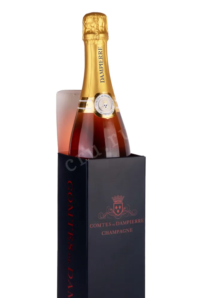 В подарочной коробке Comt Audoin de Dampierre Brut Rose 2019 0.75 л