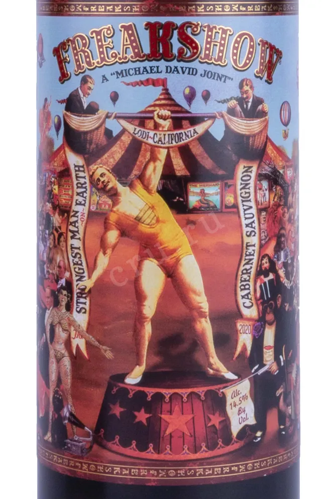 Этикетка Freakshow Cabernet Sauvignon 2019 0.75 л