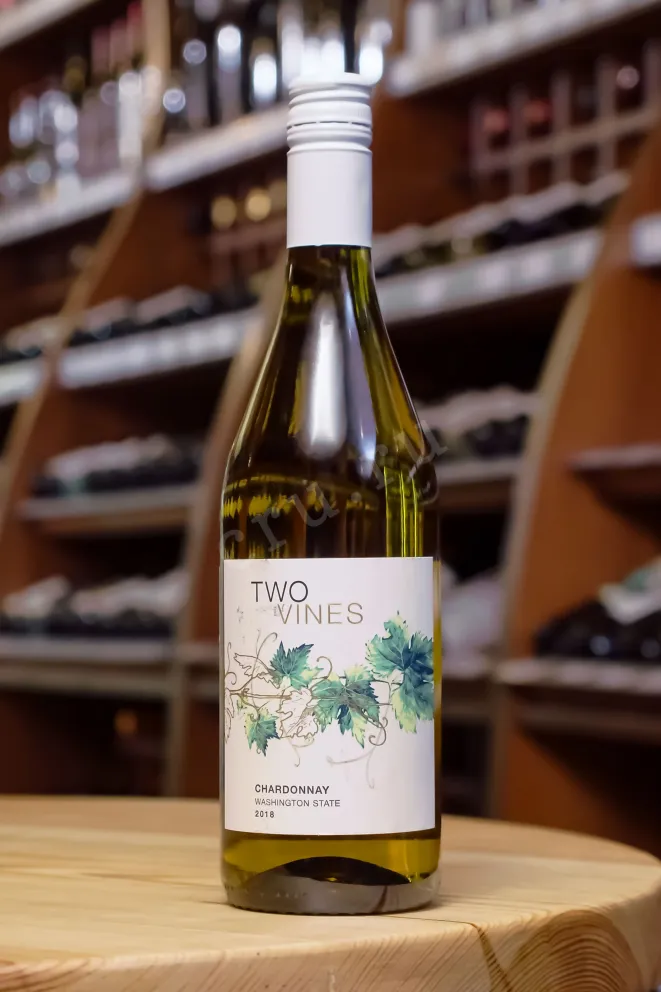 В магазине Крю Профи Two Vines Chardonnay 2018 0.75 л