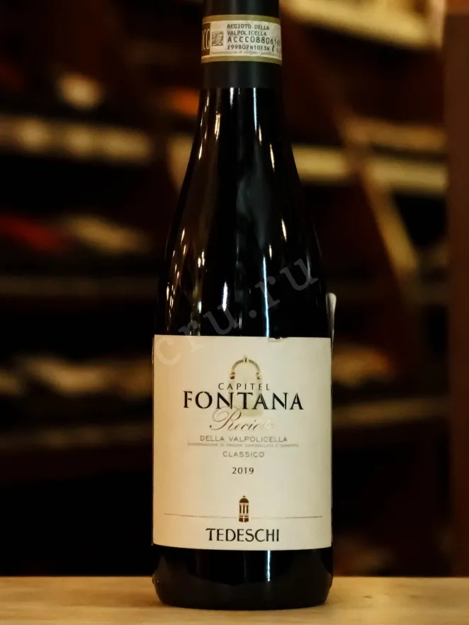 В магазине Крю Профи Tedeschi Capitel Fontana Recioto Della Valpolicella Classico DOCG 2019 0.375 л