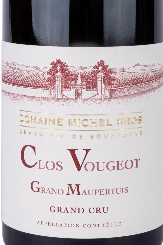 Этикетка Clos Vougeot Grand Maupertuis Grand Cru 2020 0.75 л