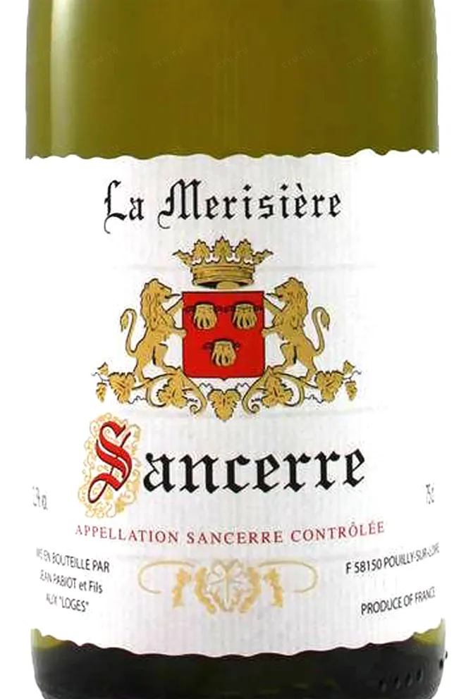 Этикетка Sancerre Jean Pabiot 2014 0.75 л
