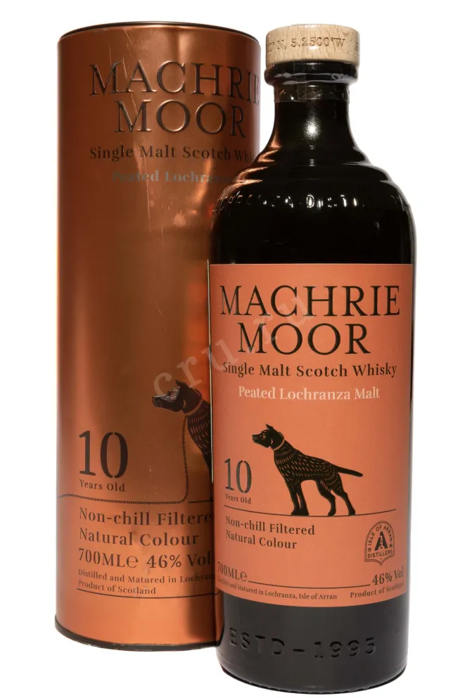 Виски Arran Machrie Moor Peated Lochranza Malt 10 Years Old in tube  0.7 л