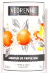 Ликер Vedrenne Triple Sec  0.7 л
