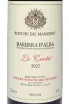Этикетка Rocche Dei Manzoni Barbera D'Alba La Cresta DOCG 2022 0.75 л