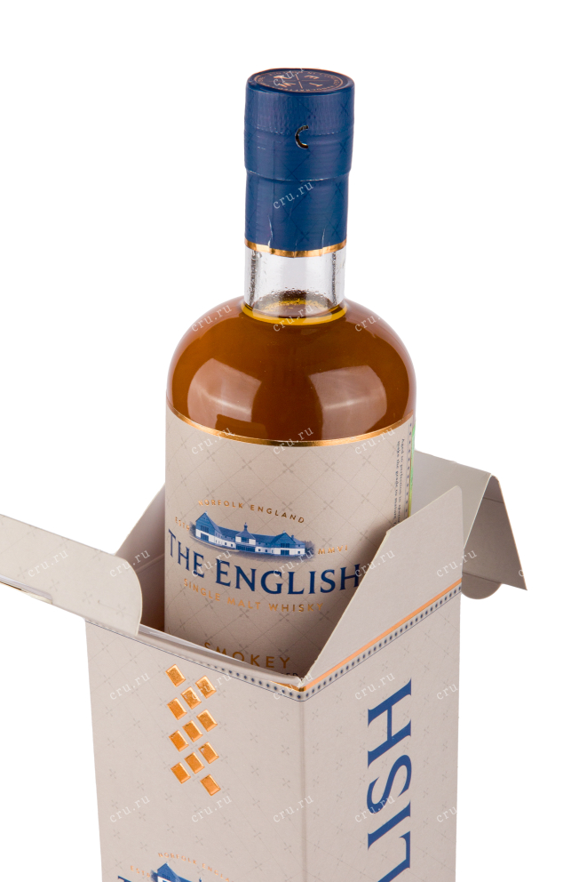 Бутылка виски The English Smoky 0.7 в подарочной упаковке