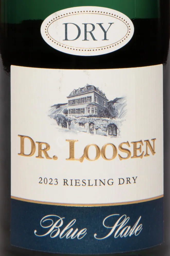 Этикетка Dr.Loosen Blue Slate Riesling Dry 2023 0.75 л