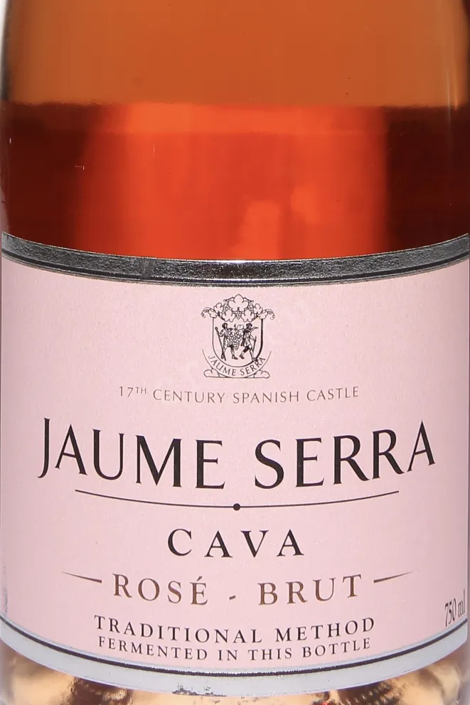 Этикетка Jaume Serra Brut Rose Cava DO 2023 0.75 л