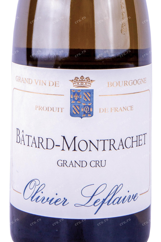 Этикетка Olivier Leflaive Batard-Montrachet Grand Cru 2017 0.75 л