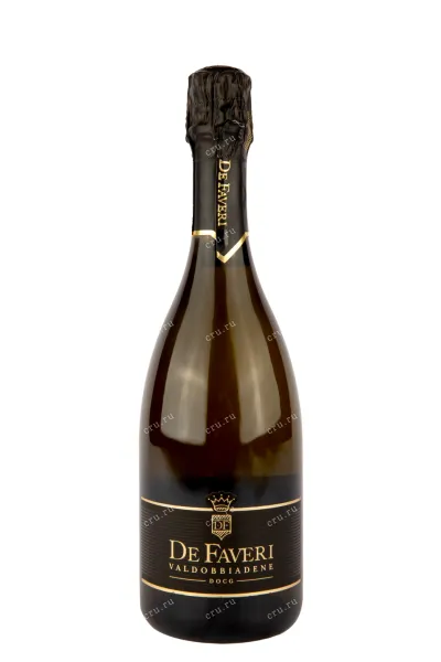 Игристое вино De Faveri Prosecco Brut di Valdobbiadene Superiore 2022 0.75 л