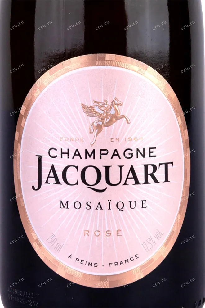 Этикетка Jacquart Rose Mosaique gift box 2018 0.75 л