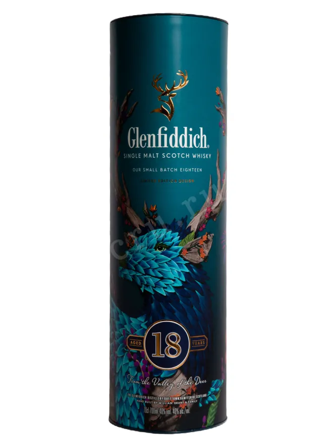 Виски Glenfiddich 18 Years Old, in tube  0.7 л