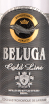 Этикетка водки Beluga Gold Line with hammer 0.5
