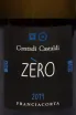Этикетка Contadi Castaldi Franciacorta Zero DOCG 2019 0.75 л