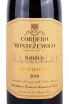 Этикетка Cordero Di Montezemolo Monfalletto Barolo 2018 0.75 л
