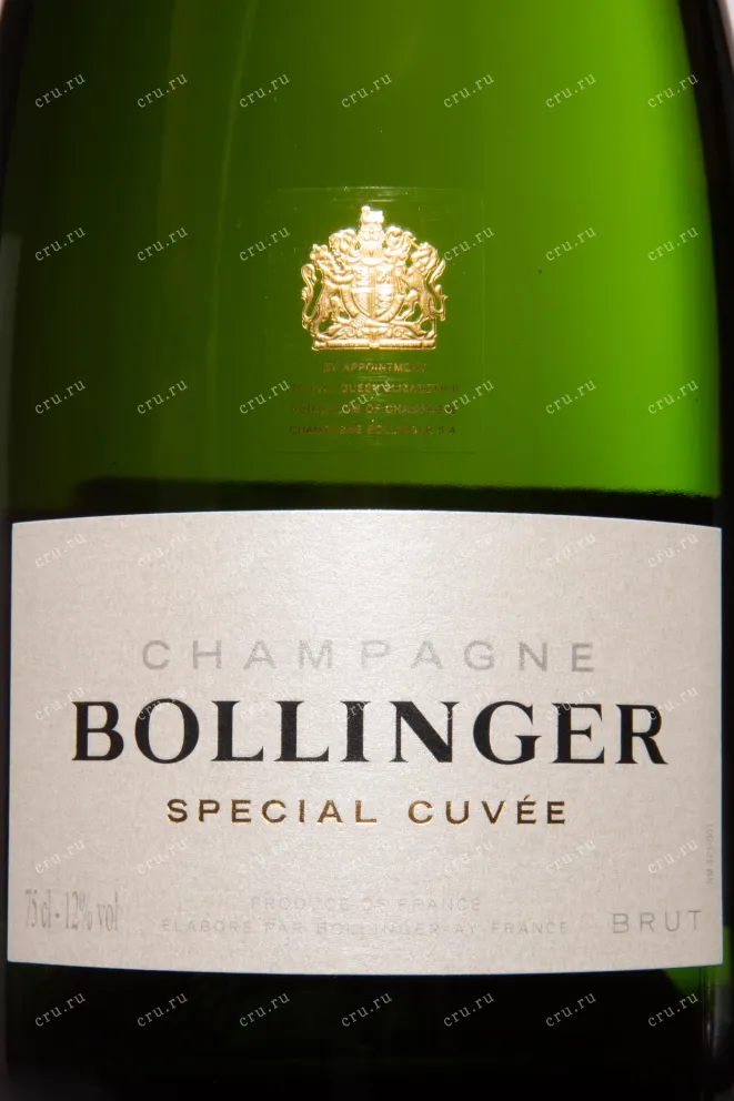 Этикетка Bollinger Special Cuvee Brut in gift box 2018 0.75 л