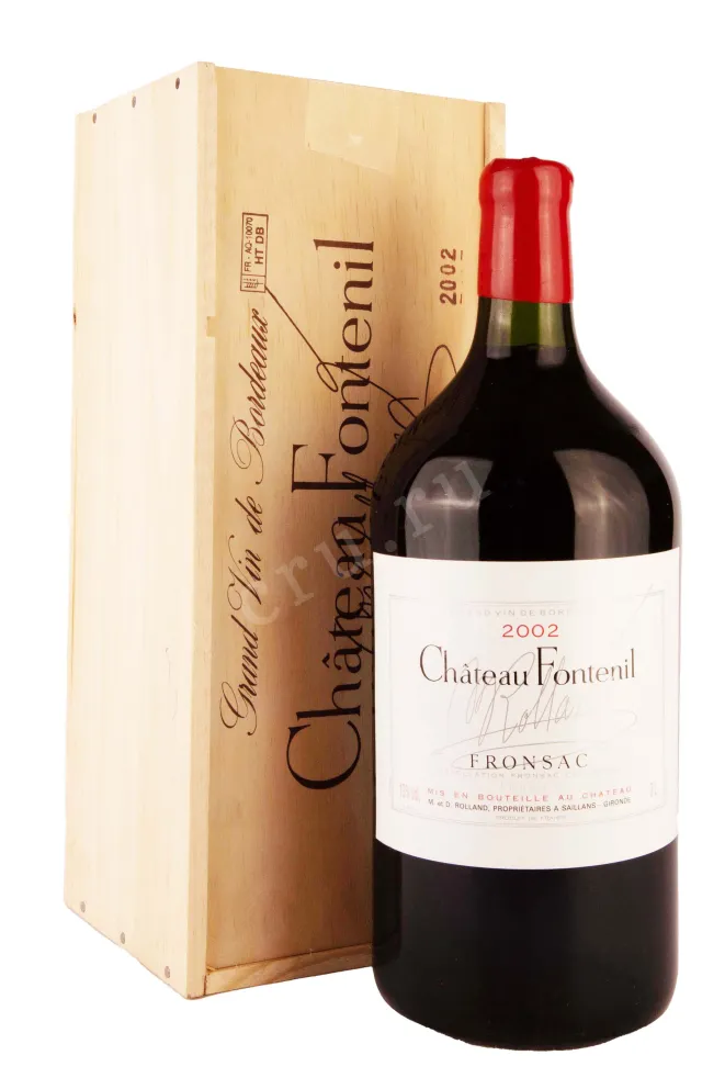Деревянная коробка Chateau Fontenil Rolland Collection in gift box 2002 3 л