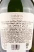 Контрэтикетка игристого вина Taittinger Comtes de Champagne Blanc de Blancs Brut 0.75 л