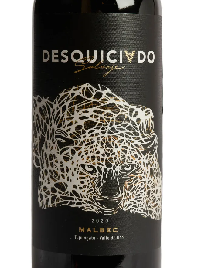 Этикетка Desquiciado Salvaje Malbec 2022 0.75 л