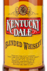 Этикетка виски Kentucky Dale 1