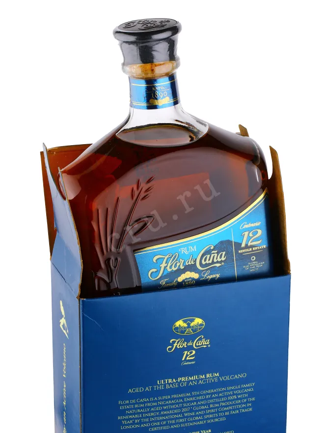 Ром Флор де Канья Сентенарио 12 лет 0.75 в коробке