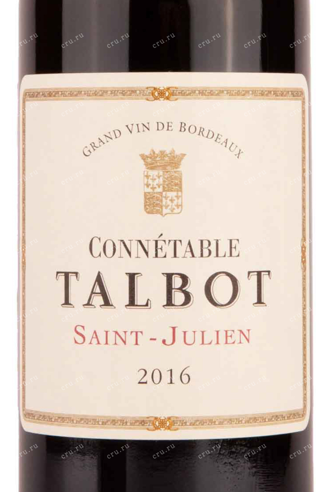 Этикетка Chateau Connetable Talbot Saint-Julien AOC 0.75 л