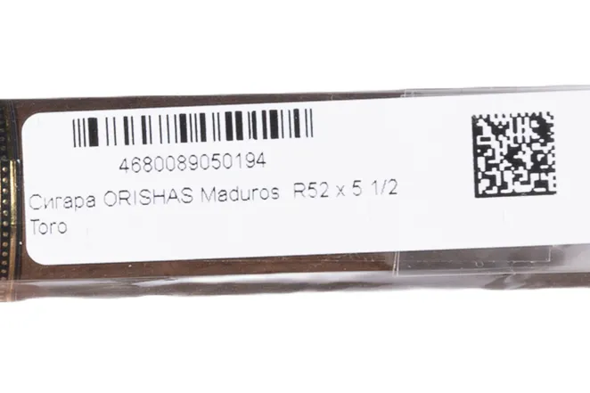 Контрэтикетка Orishas Maduros R52*5 1/2 Toro