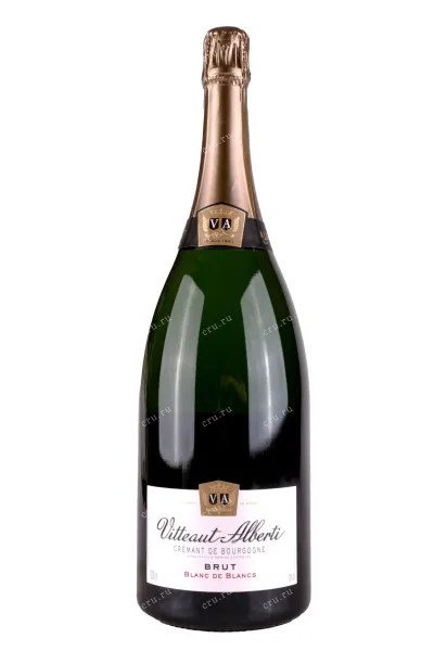 Игристое вино Vitteaut-Alberti Cremant de Bourgogne Blanc de Blancs Brut 2020 1.5 л