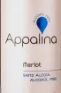 Этикетка Appalina Merlot 2022 0.75 л