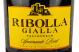 Этикетка вина Фальконелло Риболла Джалла 0,75