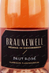 Этикетка Braunewell Rose Brut 2020 0.75 л