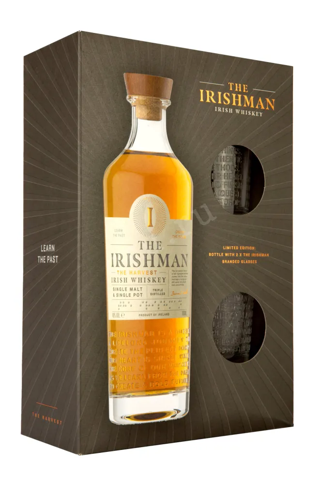 Набор с бокалами The Irishman The Harvest  0.7 л
