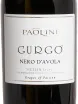 Этикетка Paolini Gurgo Nero d'Avola Sicilia 2024 0.75 л