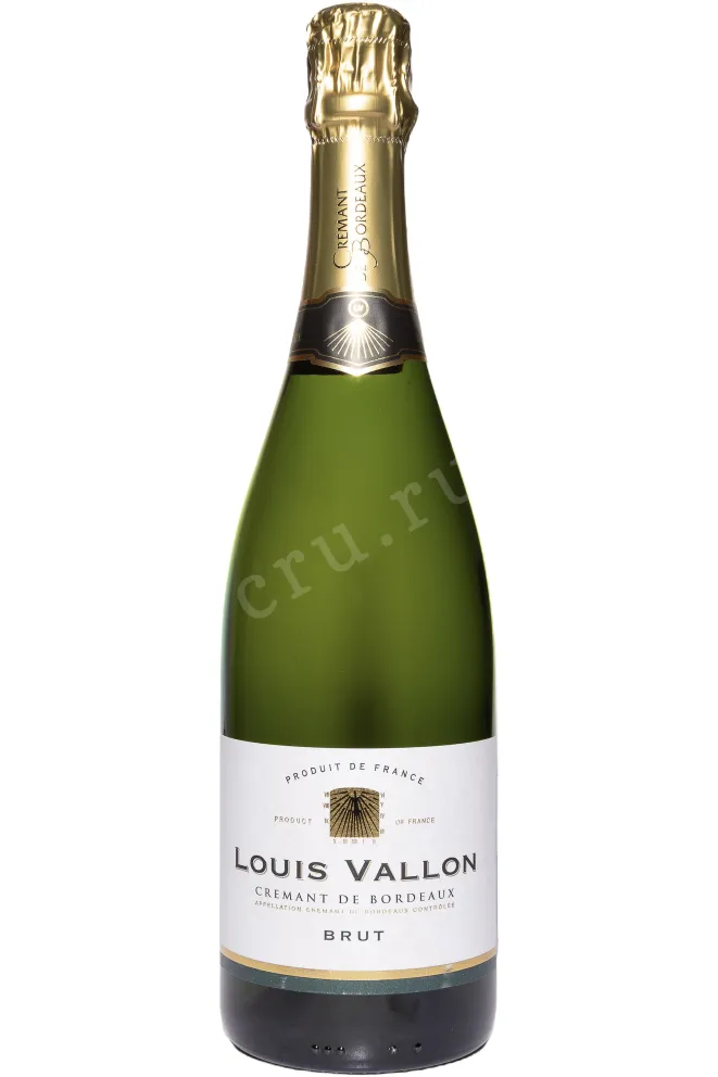 Бутылка Louis Vallon Cremant de Bordeaux in gift box with 1 glass 2023 0.75 л