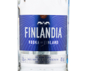 Этикетка водки Finlandia in tube 0.7