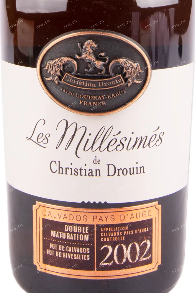 Кальвадос Christian Drouin Calvados Pays d'Auge gift box 2002  0.7 л