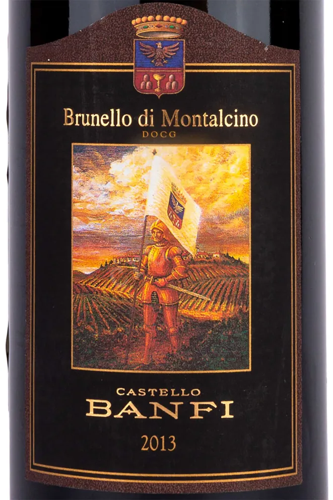 Этикетка Brunello di Montalcino Banfi 2013 0.75 л