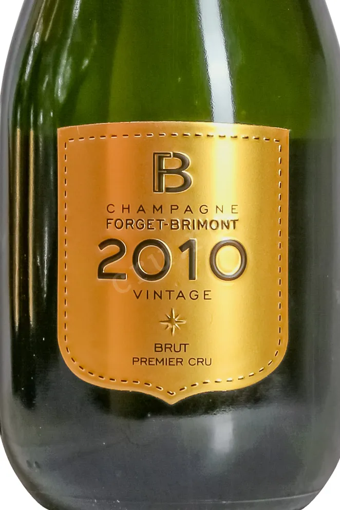 Этикетка Champagne Forget-Brimont Vintage Premier Cru Collection 2012 0.75 л