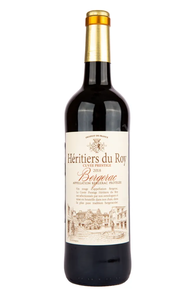 Вино Heritiers du Roy Cuvee Prestige Rouge AOP Bergerac 2018 0.75 л