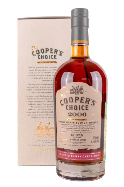 Виски The Coopers Choice Girvan Oloroso in gift box  0.7 л