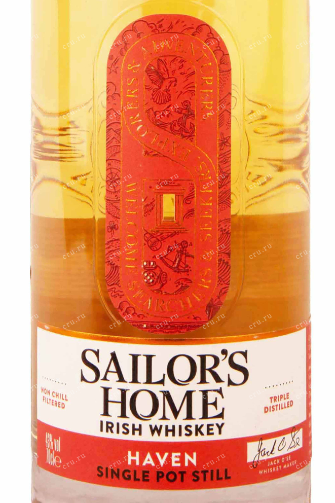 Этикетка Sailor's Home The Haven Single Pot Still Irish Whiskey 0.7 л